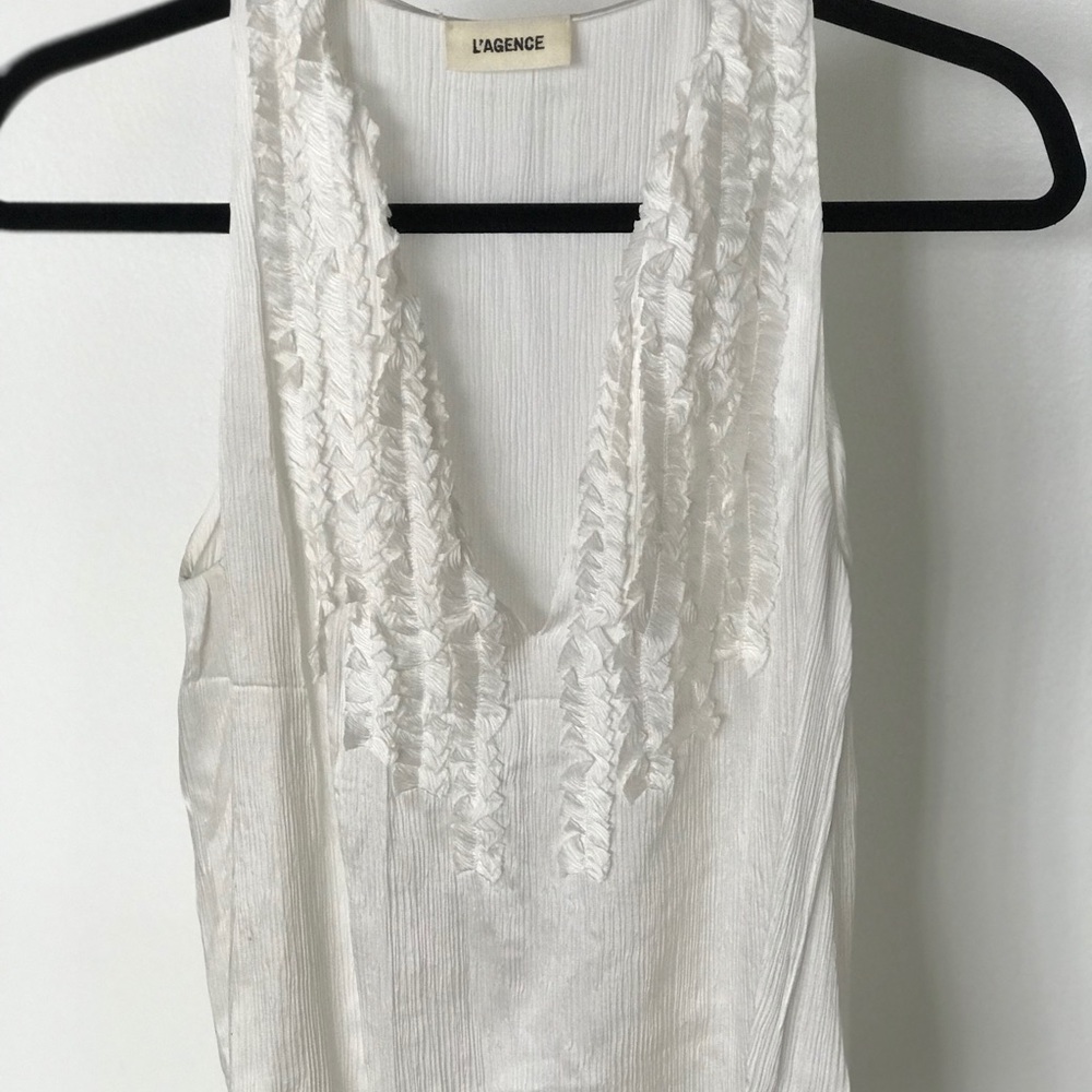 L’AGENCE ruffle top
